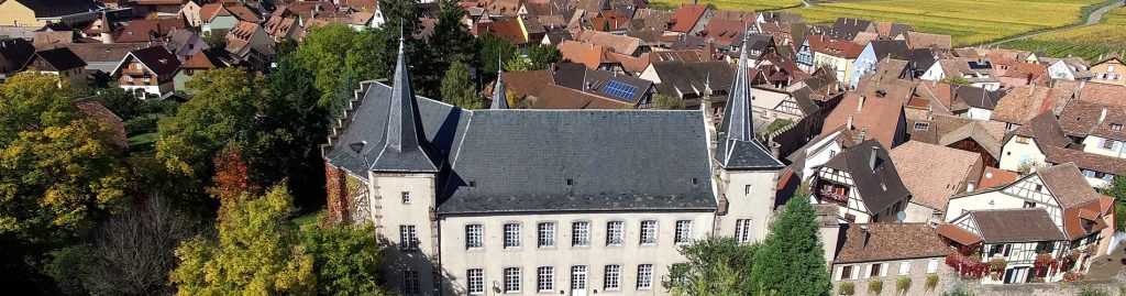 Château de Kientzheim vu du ciel