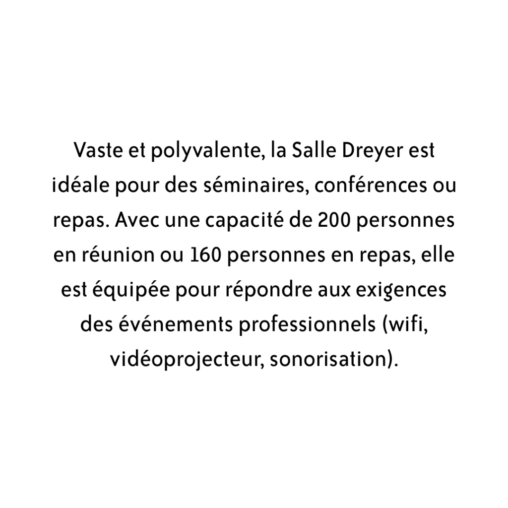 Vaste salle polyvalente Salle Dreyer